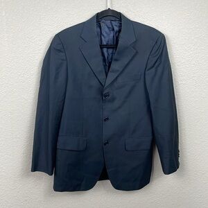 Jack Emerson Navy Blue Wool Blazer Suit Jacket G Napol IT Sz 46